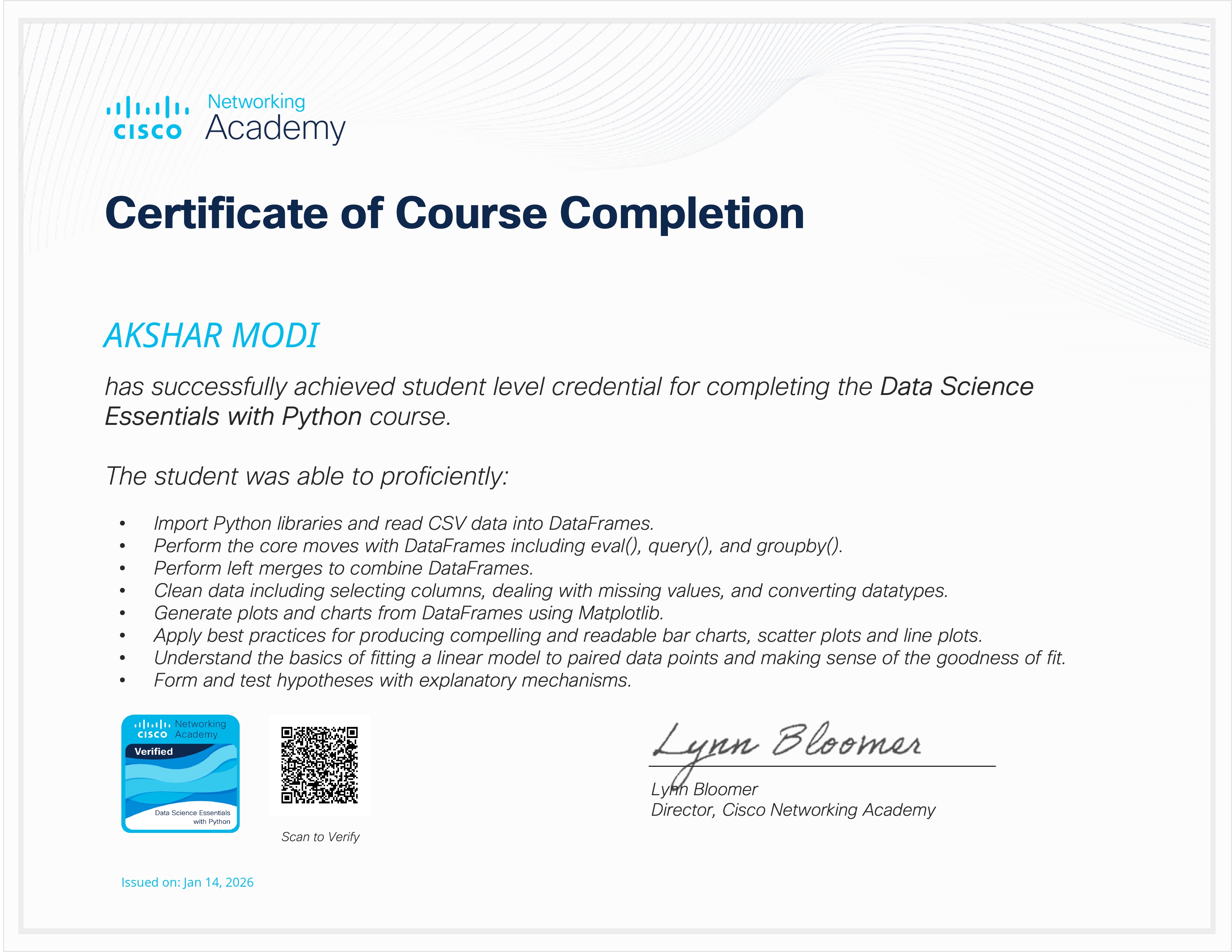 Cisco Data Science Essentials